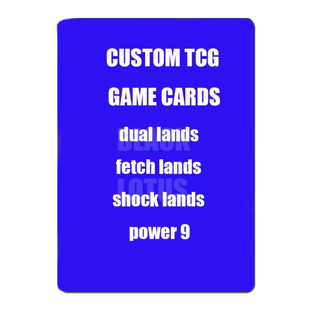 

BL Dual Fetch Shock Lands Filter Unstable Guru Unhinged Beta Lands Power 9 German Black Core Paper TOP Quality Proxy Play Cards