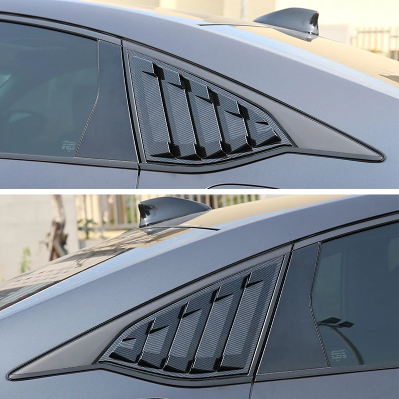 

1Pair Side Vent Window Scoop Louver Trim for 2016 - 2019 Honda Accord ABS