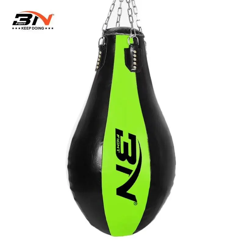 BN Грант грушевидный боксерский пустой мешок с песком теплый кожаный для пробивки