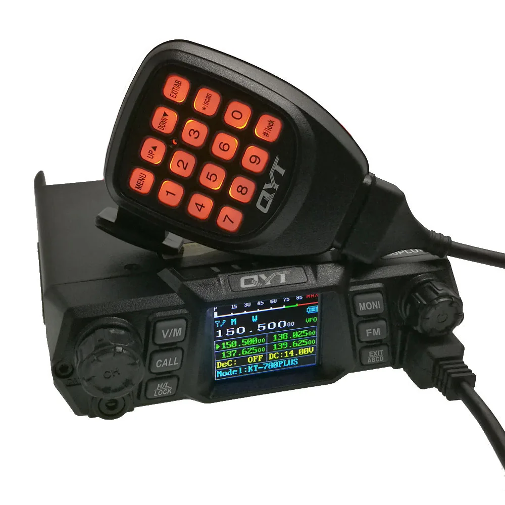 KT-780PLUS VHF136-174MHz Высокая выходная мощность 100 Вт большое расстояние автомобильное крепление база QYT KT780+ мобильное радио