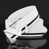 luxury brand belts for men women unisex fashion shiny white design buckle high quality waist shaper leather belts 2020