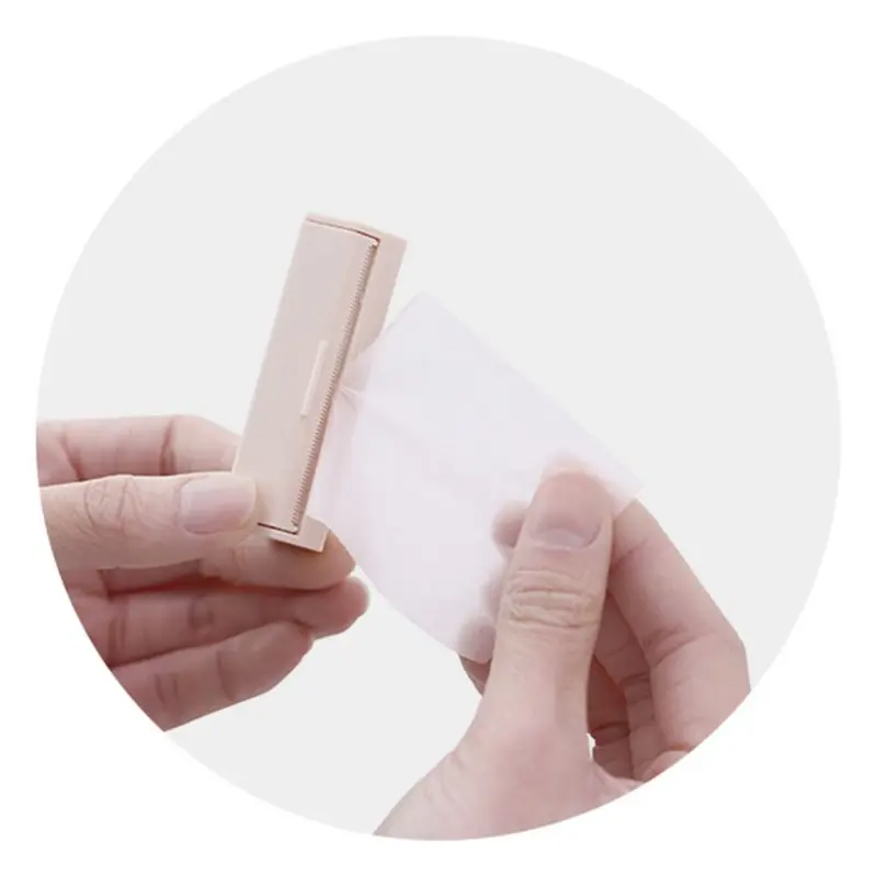 Portable Facial Absorbent Paper Wipes Oil Control Face Cleanser Green Tea Rose Lavender with Mirror Men Women
