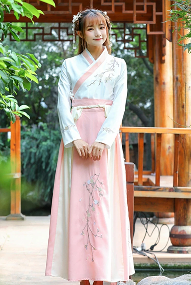 

National Hanfu Dress Female Women 's Ancient Dancewear Tang Dynasty Fairy Dress Swordsman for Stage Costumes Cosplay Outfit Yy