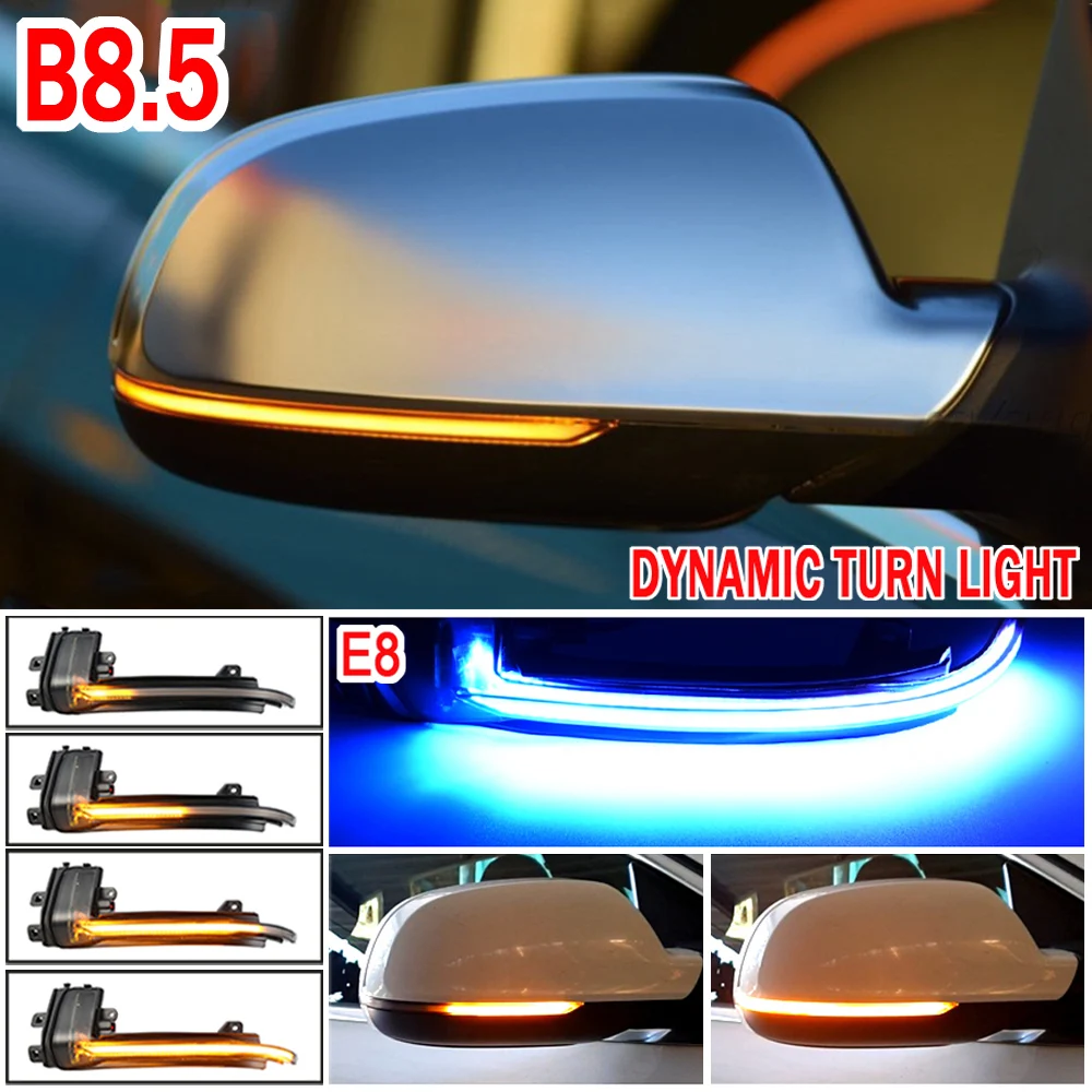 

LED Dynamic Turn Signal Blinker Side Rear-View Mirror Indicator Light For Audi A4 A5 B8.5 B8 RS5 RS3 A3 8P S5 RS4 A6 Q3 A8 8K