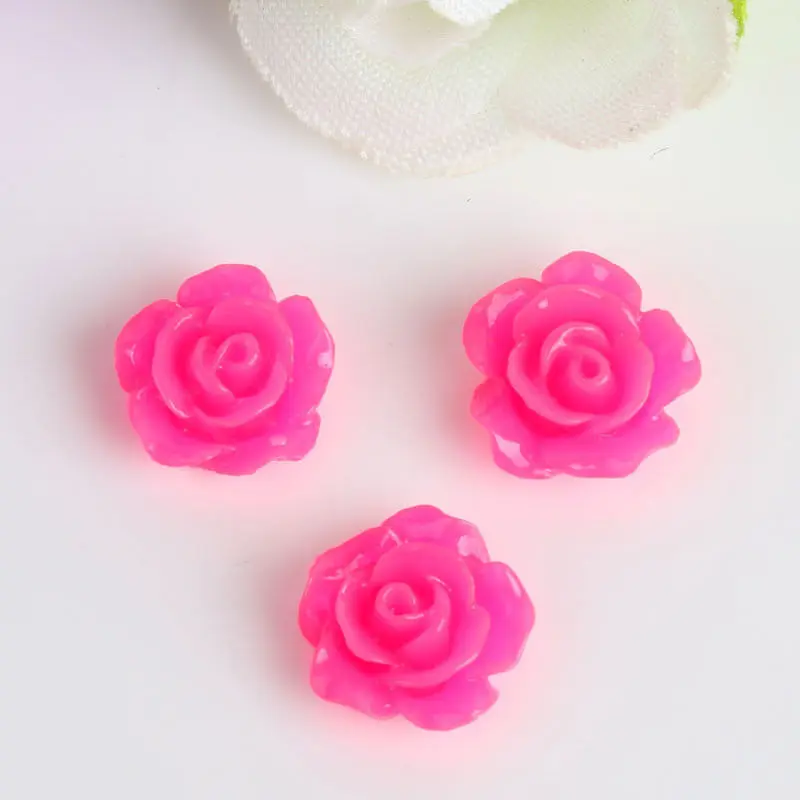 light hot pink-10pcs 5 шт./упак. черный, Белый Цвет Розовое Стразы нейл-арта украшения 3d в виде лепестков, с тиснением и изображением Скульптура, с украшением в виде цветка Красота аксессуары для маникюра - Цвет: light hot pink-10pcs