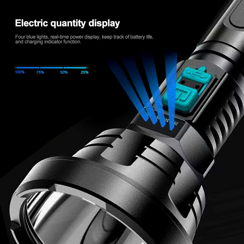 Открытый XPE сильный светильник вспышки USB Перезаряжаемые тактическая охотничья