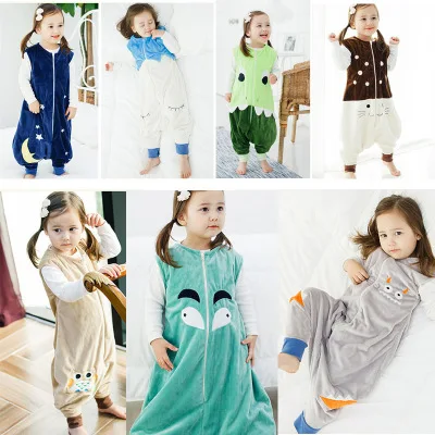 Детский спальный мешок без рукавов с героями мультфильмов хлопковый для