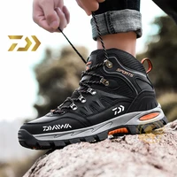 daiwa autumn and winter new outdoor mens fishing shoes high top hiking shoes lovers cross country hiking fishing shoes