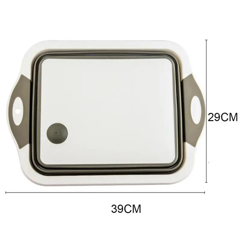 

New Multifunctional Folding Drain Basket Cutting Board Kitchen Drain Sink Basket Tools X5Z4