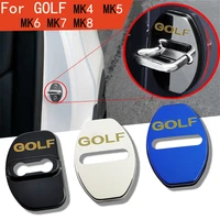 4pcs 3d car door lock buckle cover car accessories interior for golf 4 5 6 7 8 mk4 mk5 mk6 mk7 mk8 car sticker