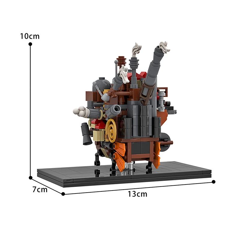 

MOC Moving Castle Creative Building Blocks Idea Item Cartoon Scene Model Diy Educational Toys For Children Kids Birthday Gifts