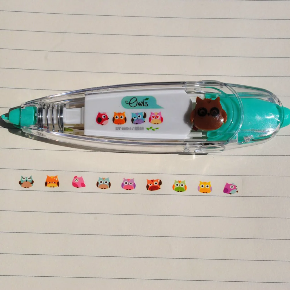 

5pcs Push Correction Tape Novelty Stationery for Scrapbooking Greeting Letter Diary School Office Supplies (Random Color Style)