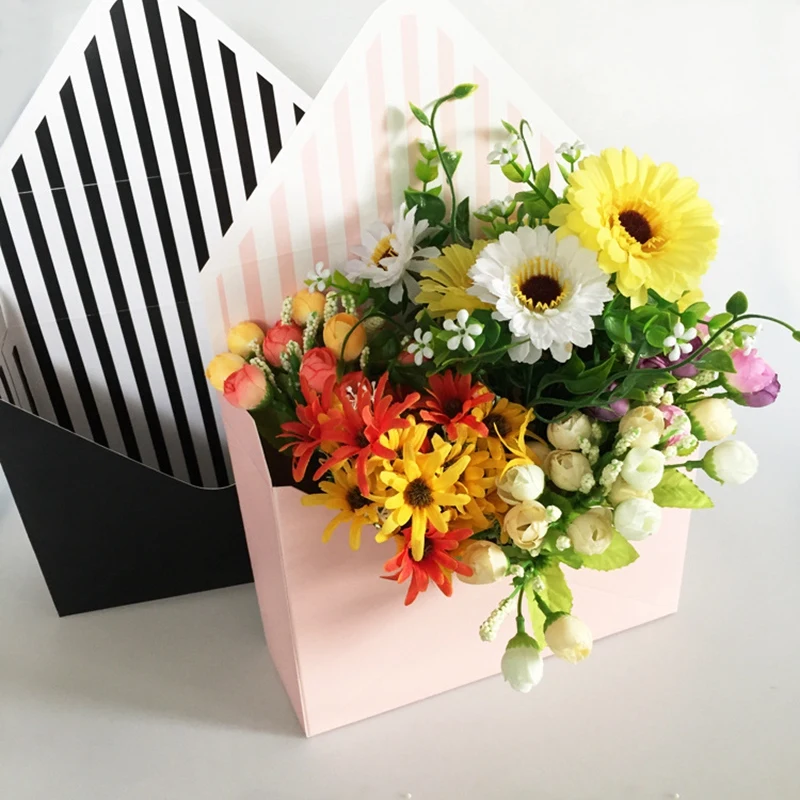 

12 Pcs Envelope Fold Flower Box Paper Floral Wrapping Party Wedding Gift Boxes