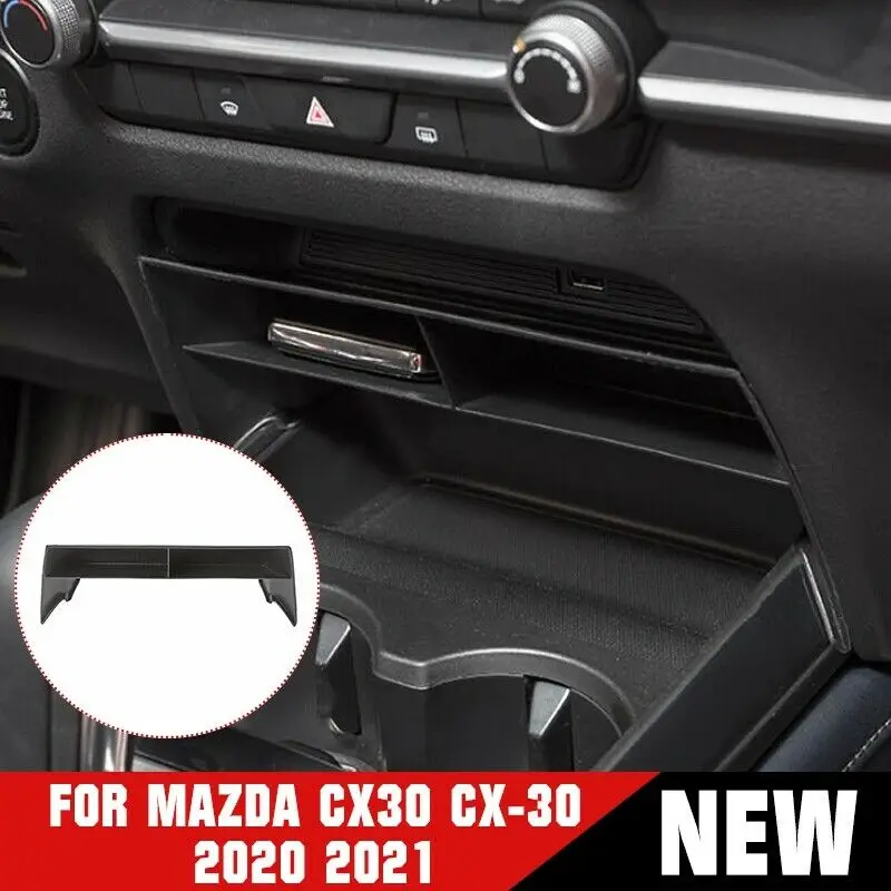 

Car Accessories For Mazda CX-30 2020-2021 ABS Central Control Organizer Storage Box Tray Holder Organizer Automotive Goods