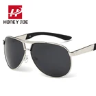 Солнцезащитные очки Мужские авиаторы в стиле ретро, поляризационные Классические солнечные очки для вождения, в металлической оправе, UV400