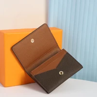 card holder top quality luxury designer genuine leather credit card cover business clip with box free shipping fast delivery