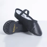 genuine leather ballet shoes for girls children professional ballroom dance soft flat shoes kids sheepskin sneaker