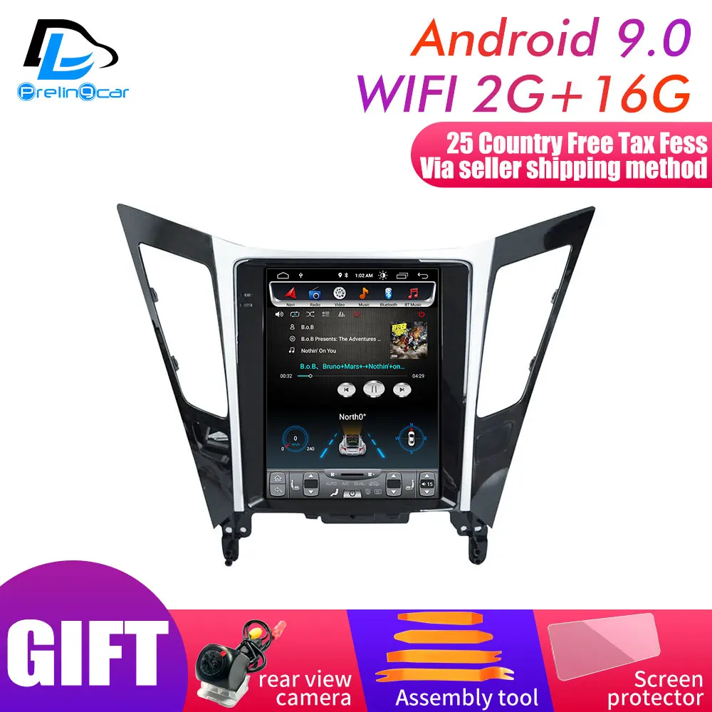WIFI 2G16G An9.0 Android 9,0 2G ram Автомобильный gps Мультимедиа Стерео радиоплеер для vertical Da sonata 8 поколения вертикальный плеер навигационная система - Цвет: WIFI 2G16G An9.0
