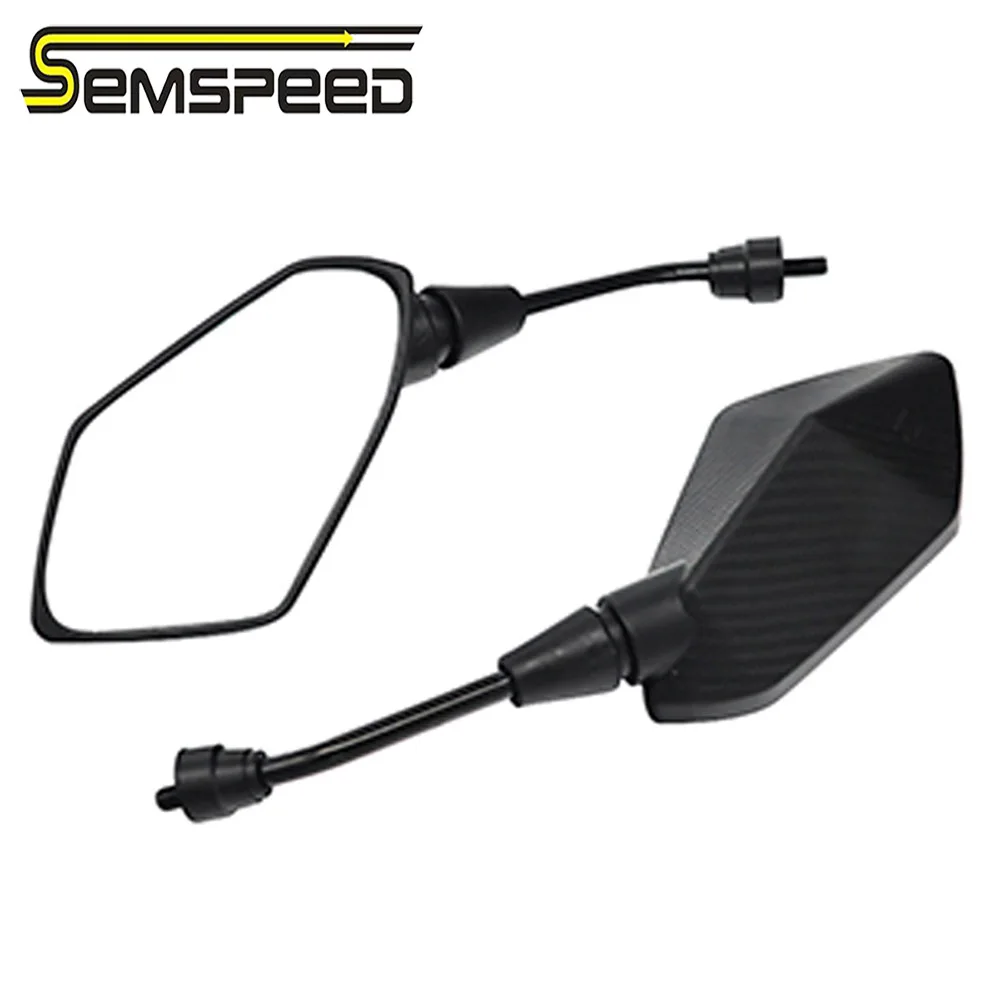 SEMSPEED мотоцикл 8 мм 10 зеркало из углеродного волокна скутер e-велосипед зеркала