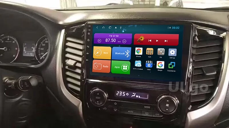 4G+ 64G Восьмиядерный " Android 8,1 автомобильный DVD gps для Mitsubishi L200 Triton+ авторадио gps головное устройство с RDS BT Mirrorlink