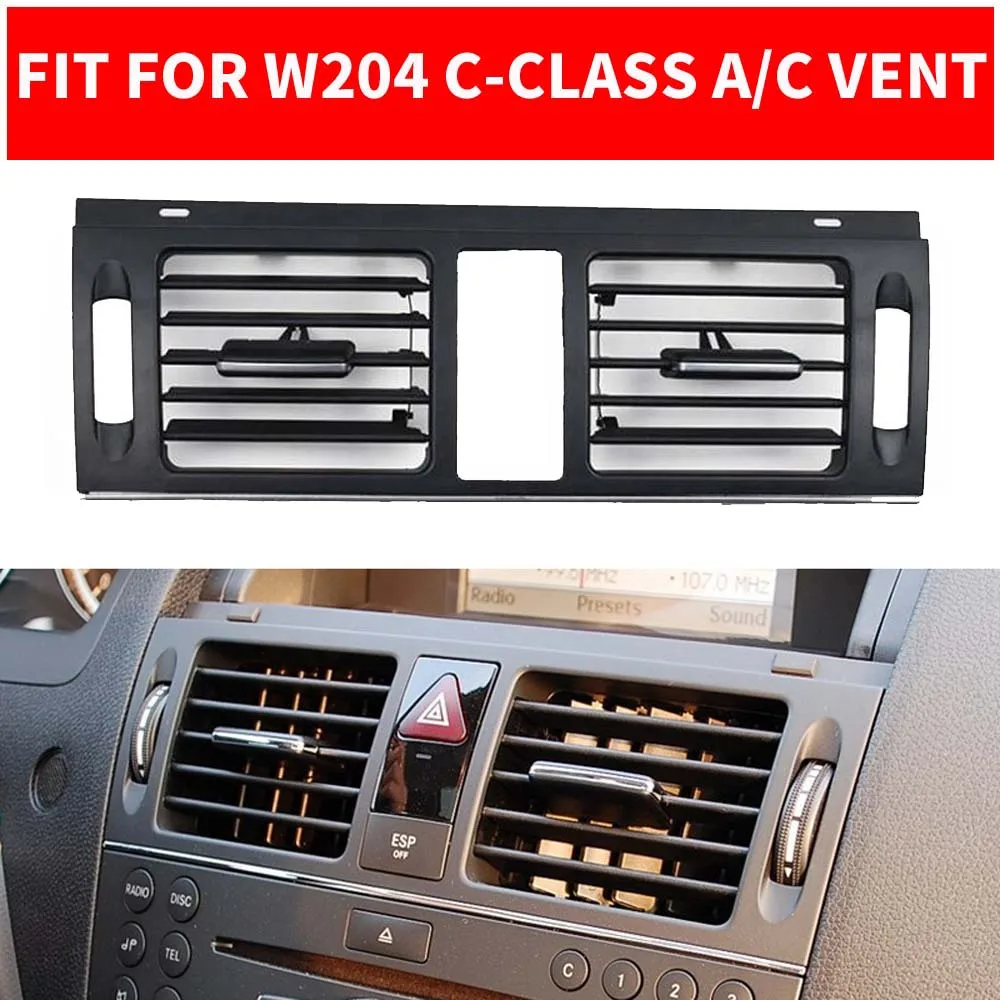 Car AC Console Centre Air Conditioner Vent Grille W204 Panel Cover Outlet For Mercedes Benz C-Class C180 C200 C220 C300 GLK300