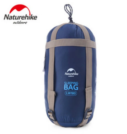 Dark blue Naturehike 75x29,5 ''Мини Открытый Сверхлегкий конверт спальный мешок ультра-маленький размер для кемпинга пешего туризма альпинизма NH15S003-D - Цвет: Dark blue