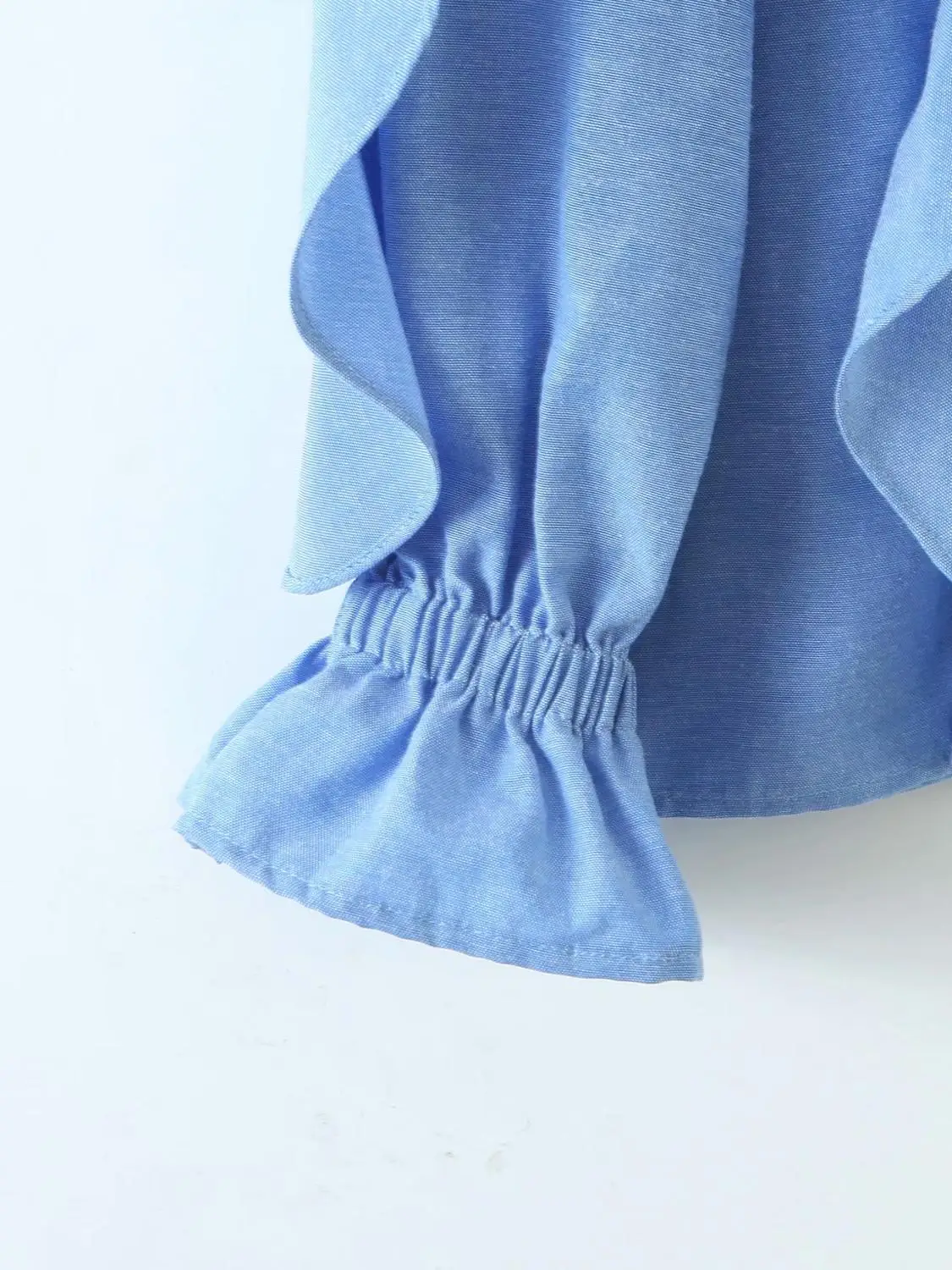 

flare sleeve ruffled shirt blouse women long sleeve v neck vintage shirt button up streetwear shirt blouse