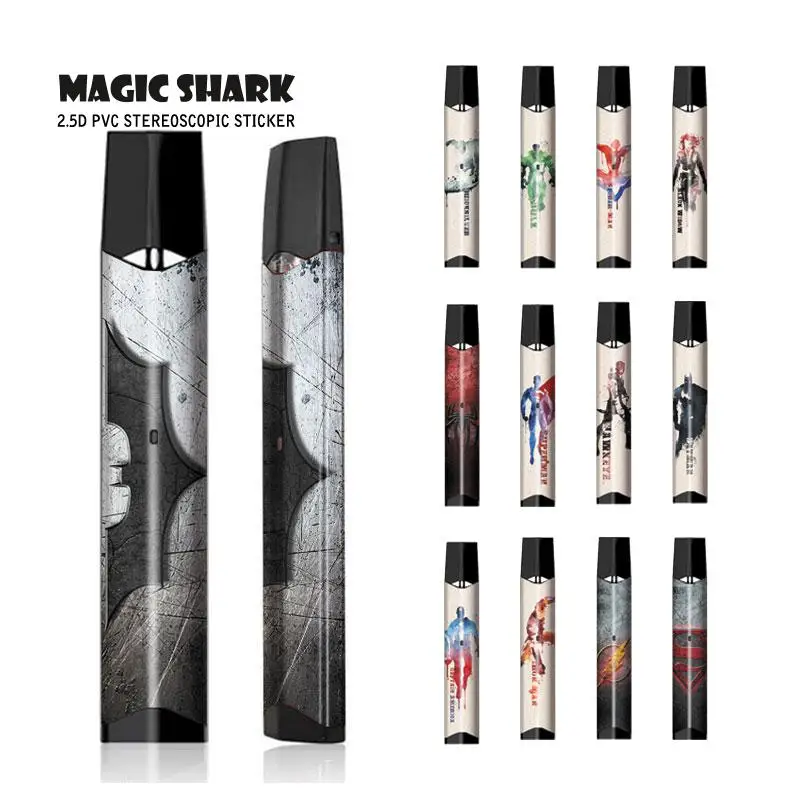 Волшебная Акула Marvel Мстители Бэтмен Железный человек Человек-паук Тор Халк вейп