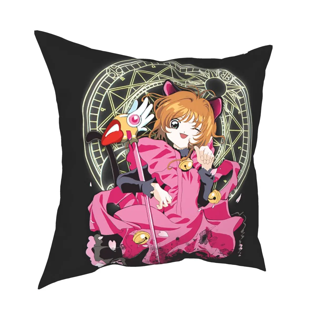 

Наволочка для карт Cardcaptor Sakura, декоративный чехол для подушки, наволочка для дивана из полиэстера с двусторонним принтом