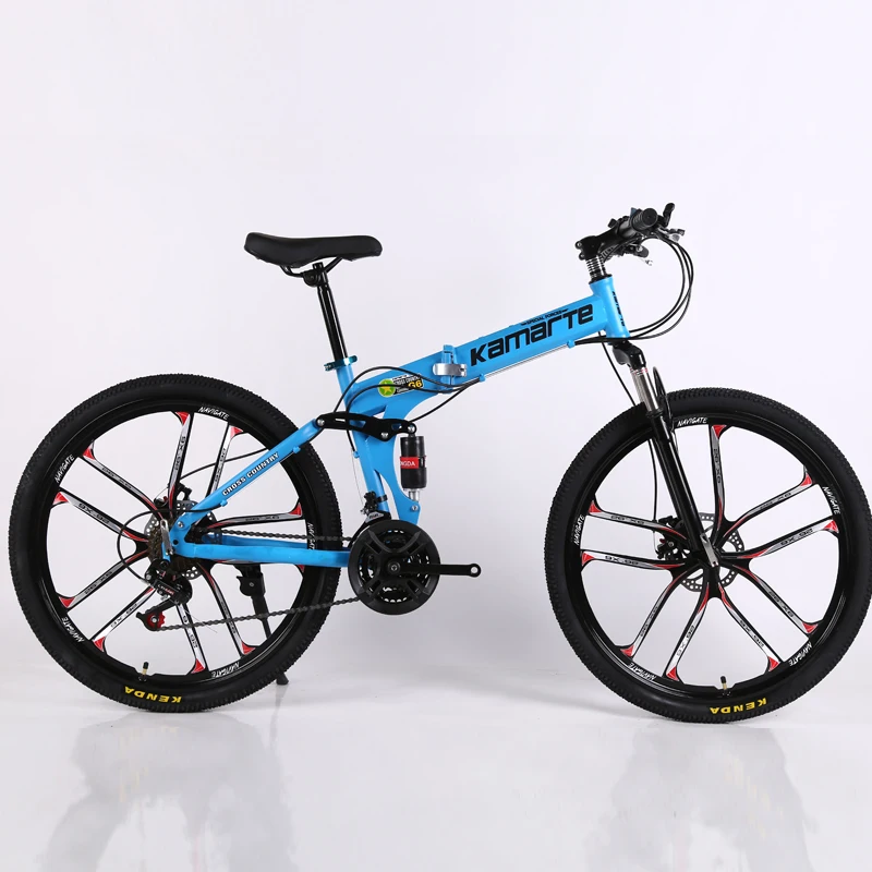 Günstig 24 Geschwindigkeit Mountainbike 24/26 Inch Klapp Fahrrad Messer Rad Disc Bremse Bikes Männlichen Weibliche Erwachsene Outdoor Reisen Berg Fahrrad
