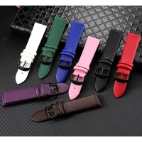 hot sale leather strap black buckle belt 20mm 22mm high quality watch band for smark watches