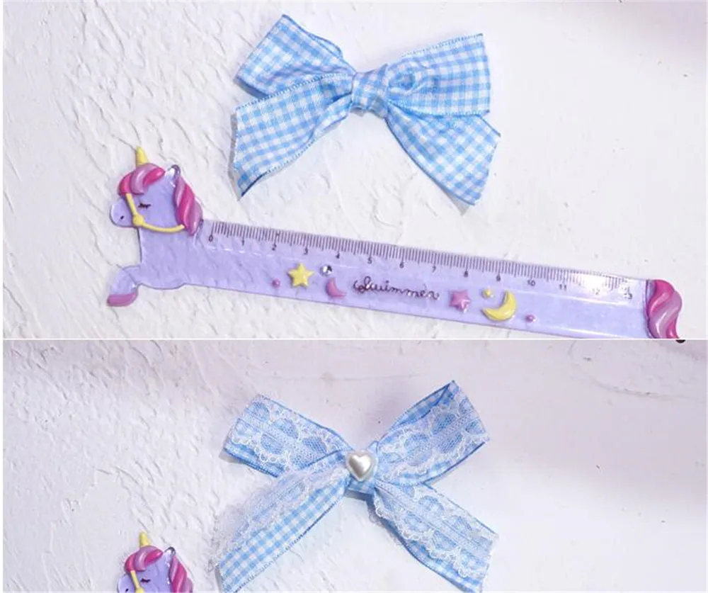 Женская заколка для волос в клетку Классическая с бантом боковая косплея B964 |