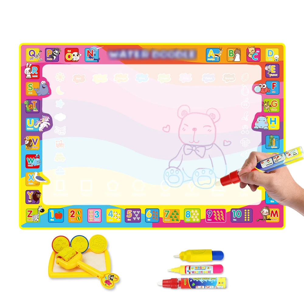 98 5*70 см Большой размер волшебный коврик для рисования водой с 3 волшебными