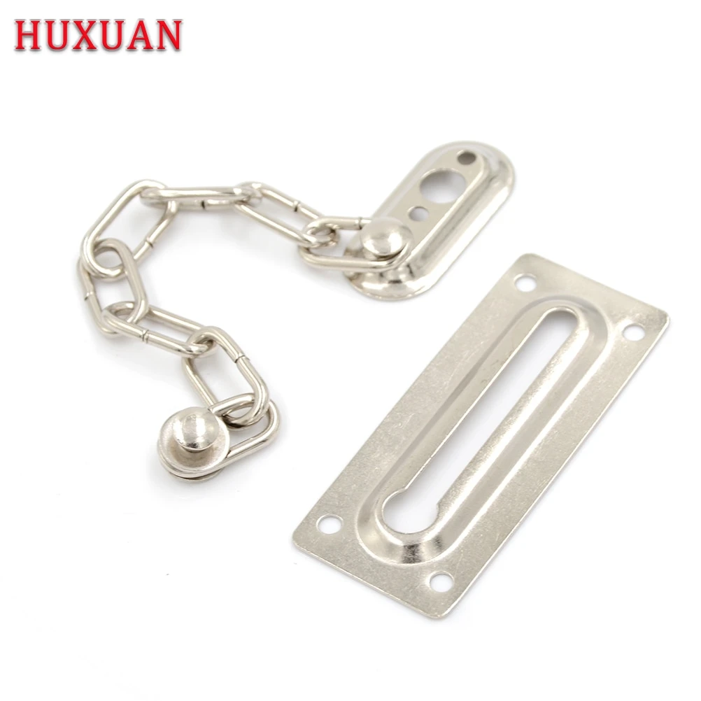 

1 Pc Door Chain Lock Cabinet Locks Safety Guard Security Lock For DIY Home Door Tools Silver Color Hot Sale