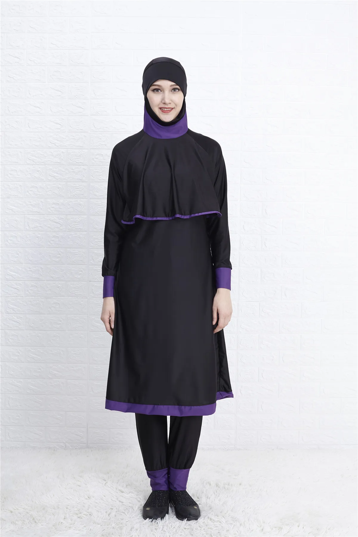 Hijab женский купальный костюм с длинным полным покрытием Burkini мусульманская
