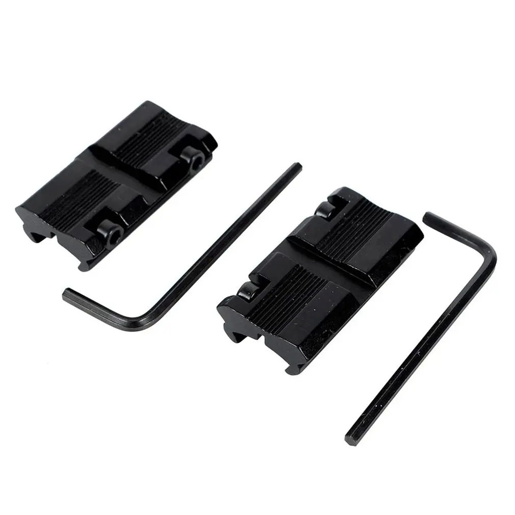 

2Pcs Scope Adapter 11Mm Zwaluwstaart Tot 20Mm Weaver Picatinny Militaire Rail Converter Mount Wever Hunting Gun Accessoires