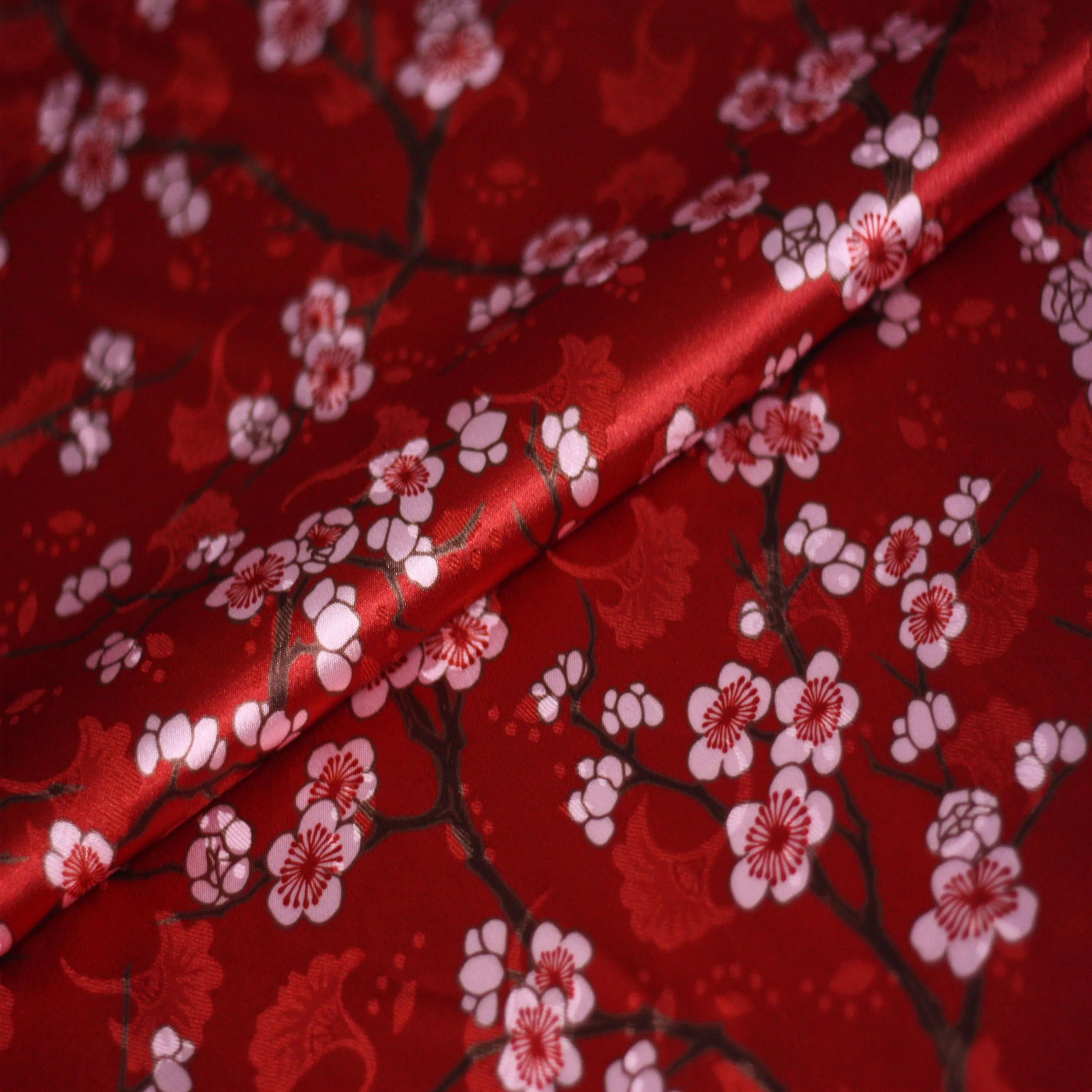 CF710 в цвет С принтом цветущей сливы парча ткани костюм для китайской одежды хан