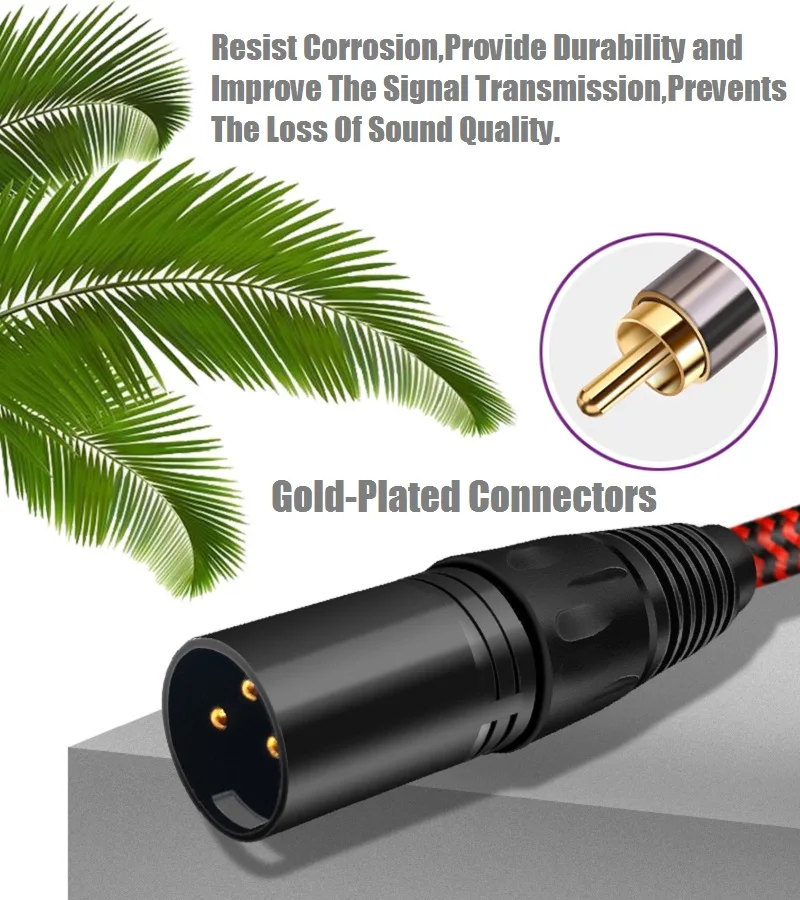3-контактный XLR-двойной RCA-папа стерео аудиокабель для микрофона микшера