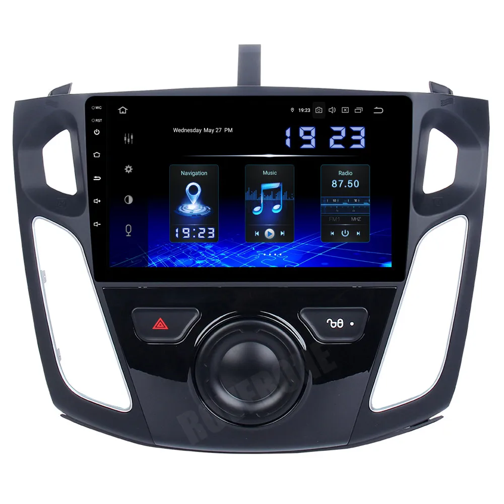 RoverOne Android 10 Octa Core автомобильное радио GPS для Ford Focus 3 2012 2013 2014 сенсорный экран
