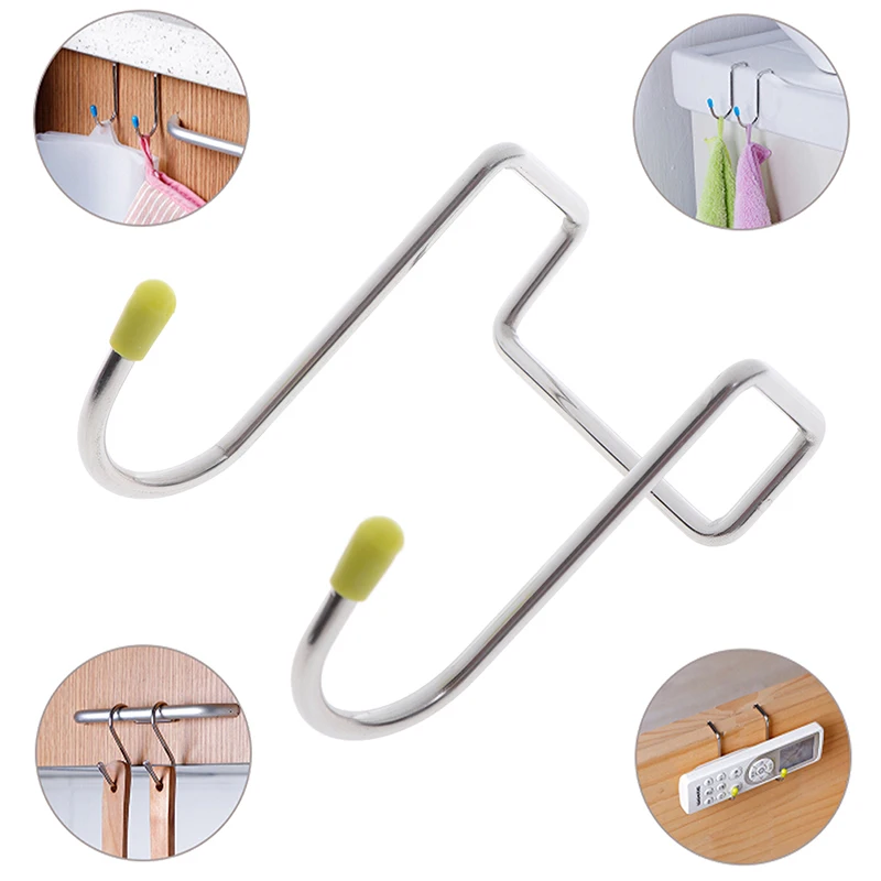 

Stainless Steel Double S Shape Storage Hook for Bathroom Kitchen Wall Hook