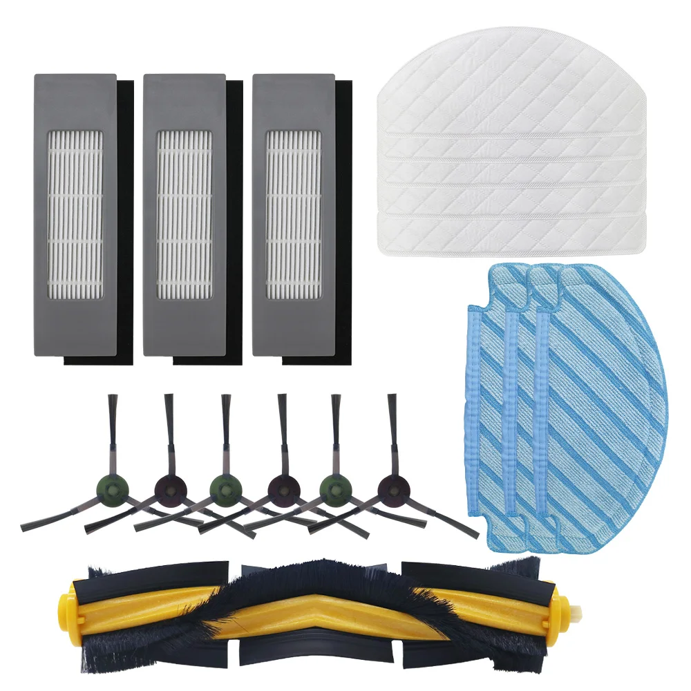 

Filter Side Brush Mop Cloth Set for Ecovacs Deebot Ozmo T8 Vacuum Cleaner Parts replacement home accessories