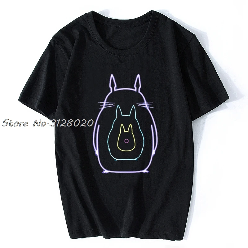 

Totoro Harajuku Ullzang T Shirt Men Studio Ghibli Kawaii T-shirt Miyazaki Hayao Funny Cartoon Tshirt 90s Vintage Style Top Tee