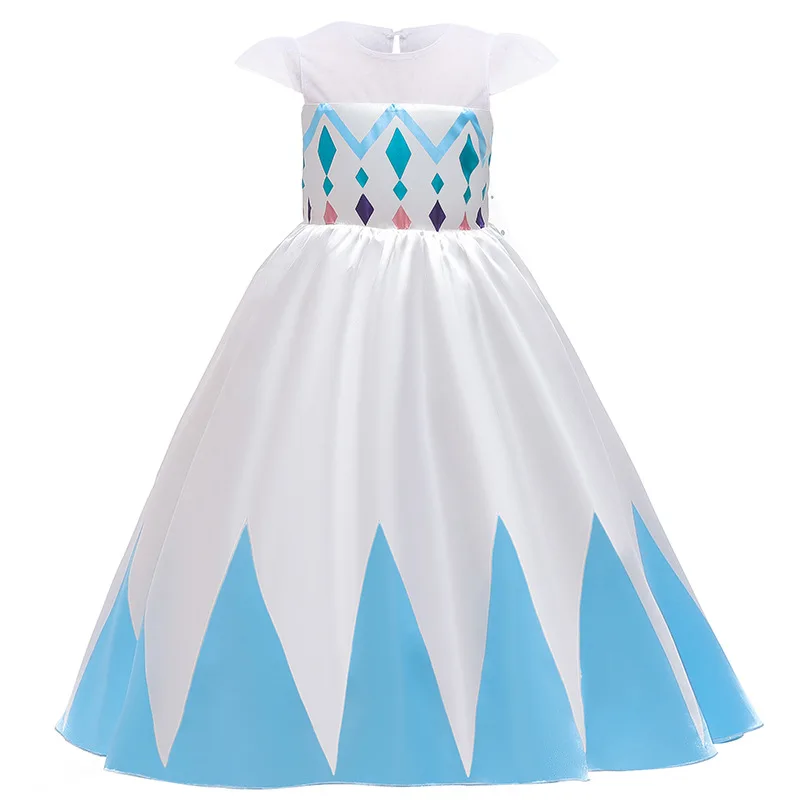 Disney Frozen 2 Princess Aisha Anna Dress Lace Sleeveless Transparent Yarn Tail Girls Holiday Costume | Детская одежда и обувь