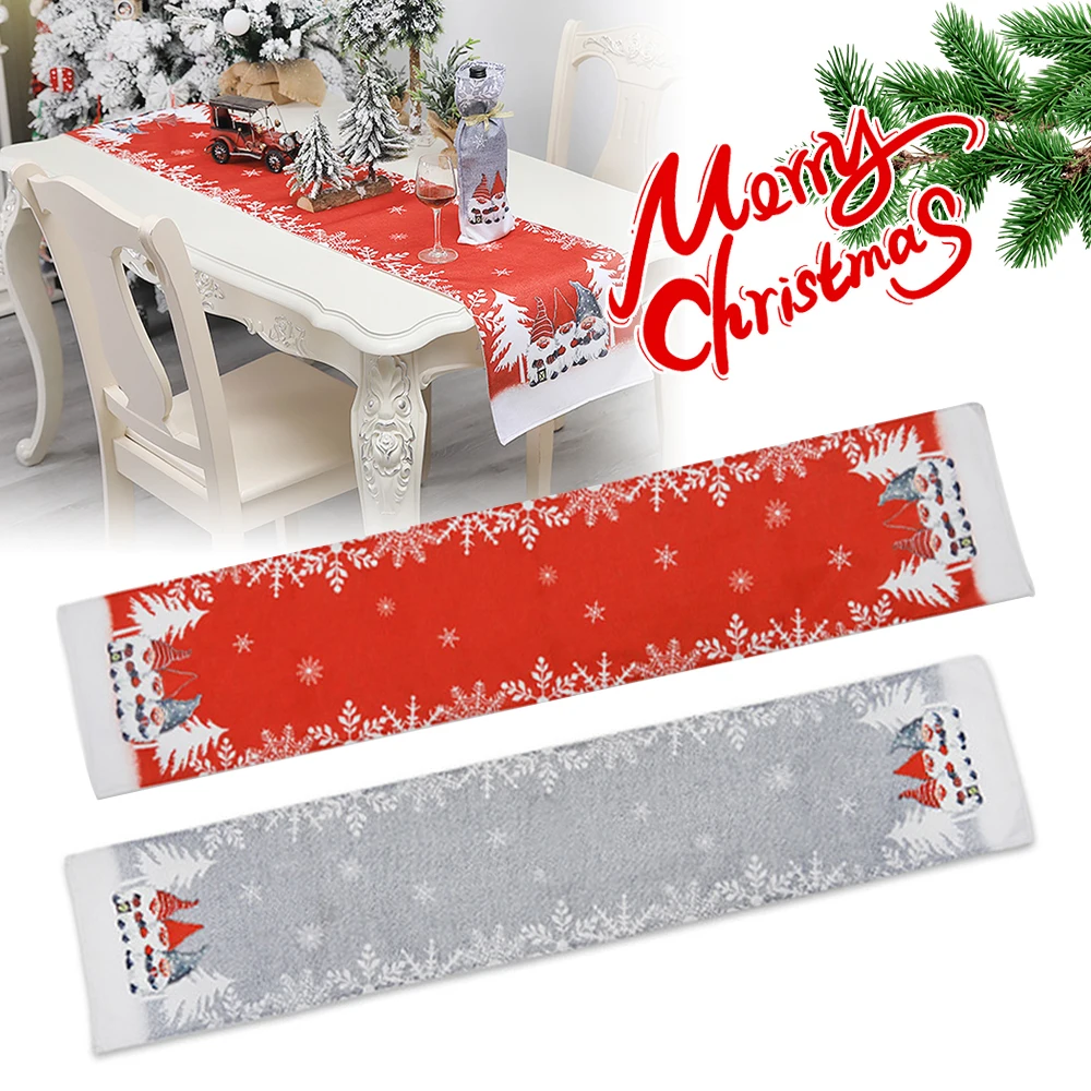 

Christmas Decoration Linen Printed Table Flag Tablecloth Tablecloth Placemat Christmas Decorations For Home Table Runner Flags