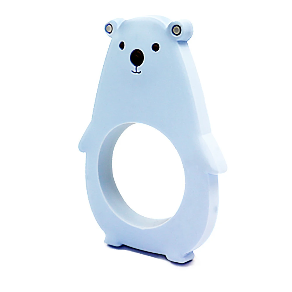 Силиконовый детский Прорезыватель для зубов форма медведя из мультфильма