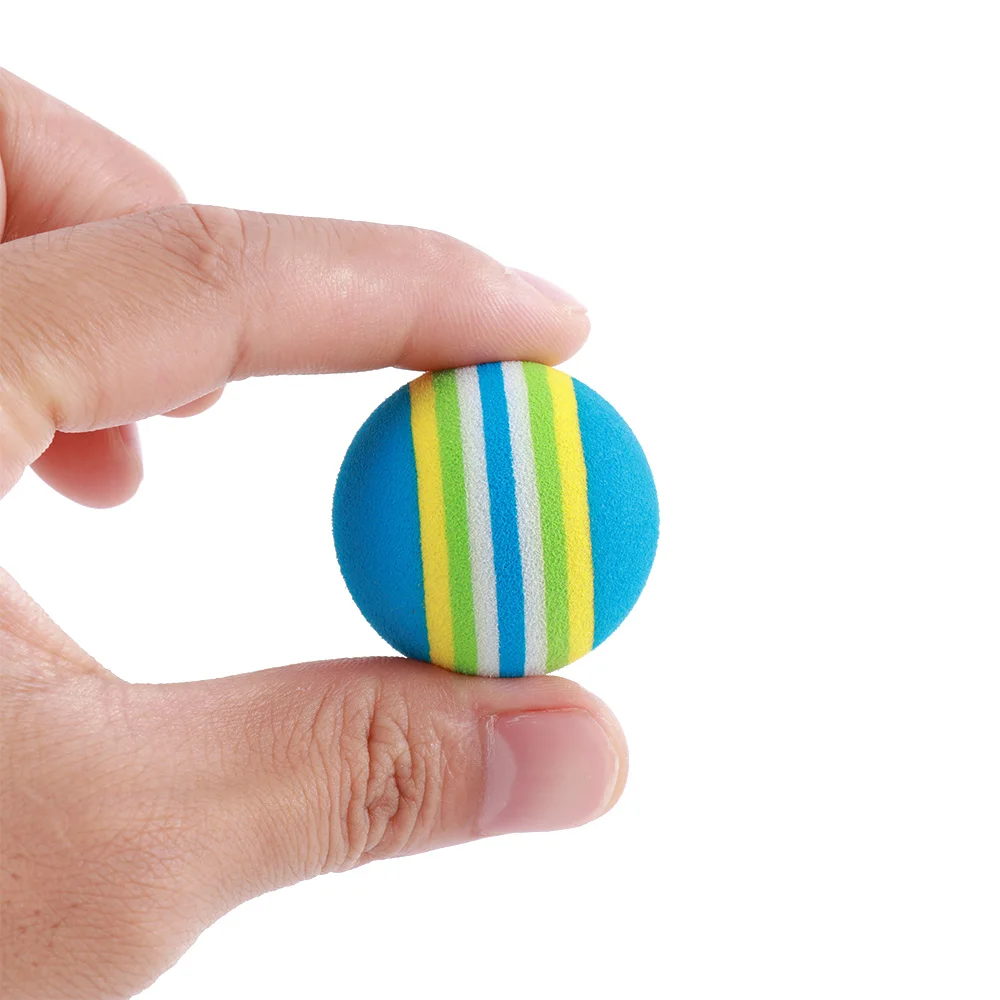 10 шт./партия Радужный мячик игрушка для животных EVA Мягкая интерактивная Кошка