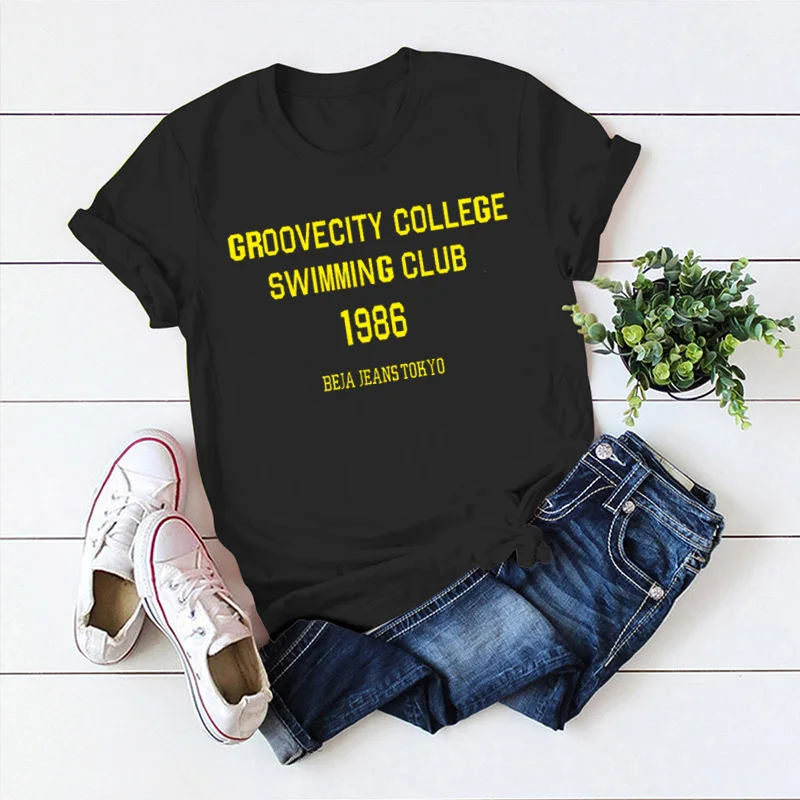 

Plus Size T-Shirt New Letter Print T Shirt Cotton TShirt Women O Neck Short Sleeve Tees Summer Women Shirts Fashion Tops