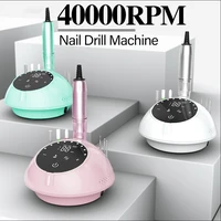 40000rpm electric manicure drill set with memory pause function touch control nail sander for nail gel polish cutter machine