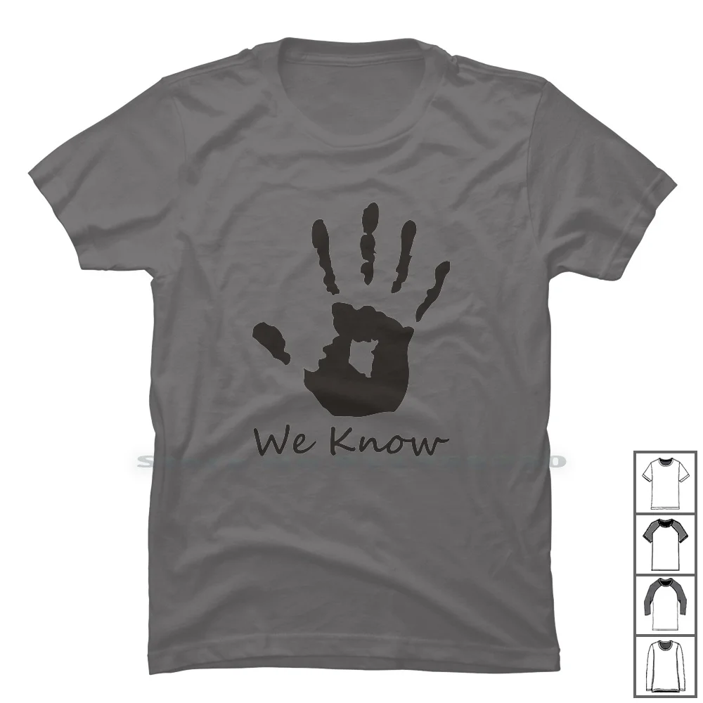 

Skyrim Dark Brotherhood We Know Hand Novelty Kids Mens Womens T Shirt Tee Top T Shirt 100% Cotton Brother Novelty Novel Hand