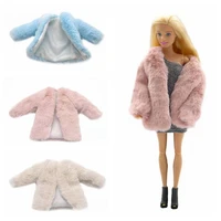 16 bjd dolls accessories jacket high quality winter soft fur coat for barbie doll clothes handmade outfits diy toy for children